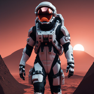 Astronaut on mars